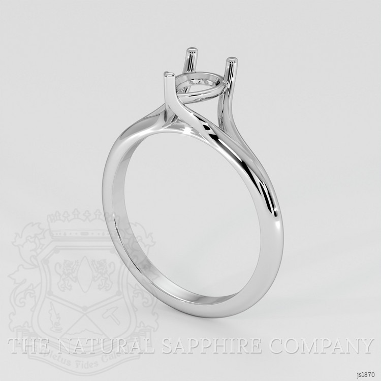 Silver Solitaire Ring Setting