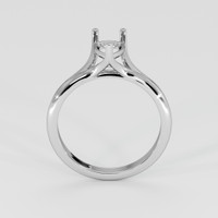 10K White Gold Solitaire Ring Setting Image
