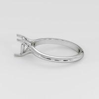 14K White Gold Solitaire Ring Setting Image