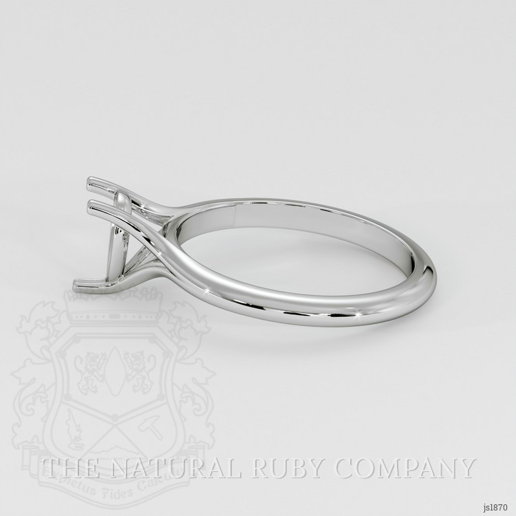 14K White Gold Solitaire Ring Setting