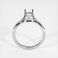 14K White Gold Solitaire Ring Setting Image