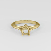 10K Yellow Gold Solitaire Ring Setting Image