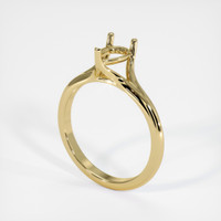 14K Yellow Gold Solitaire Ring Setting Video