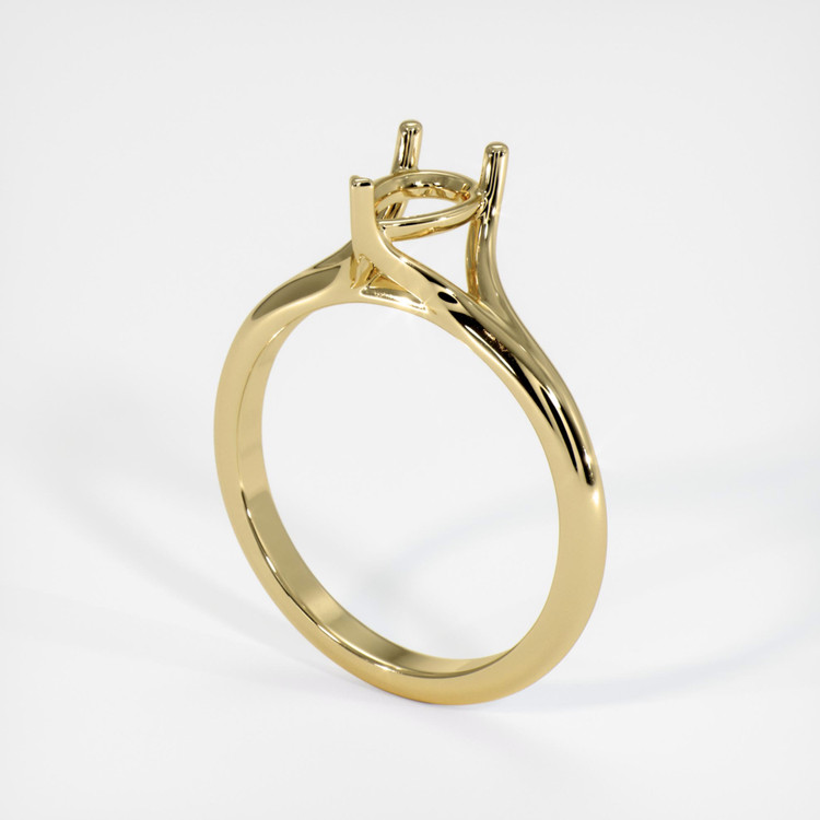 14K Yellow Gold Solitaire Ring Setting