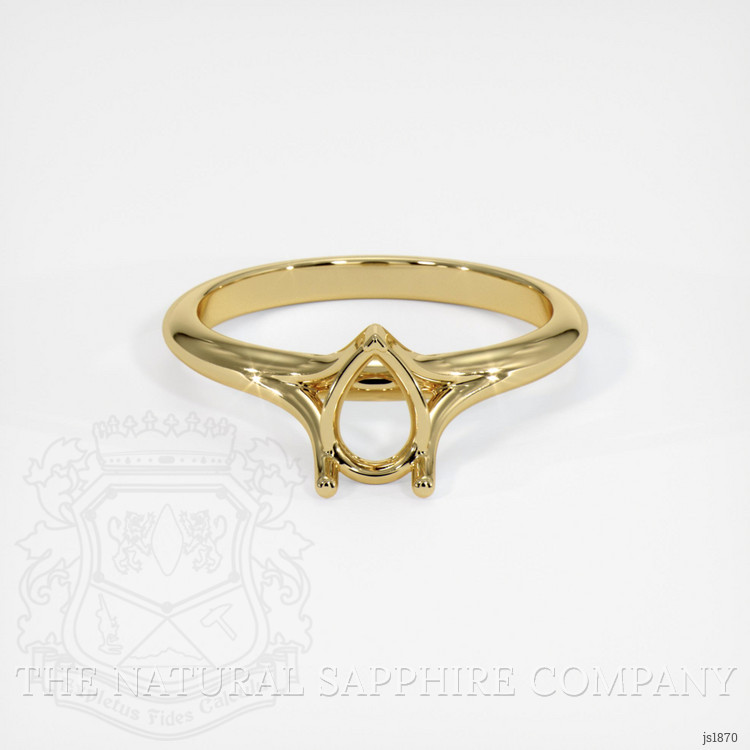 14K Yellow Gold Solitaire Ring Setting