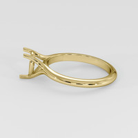 14K Yellow Gold Solitaire Ring Setting Image