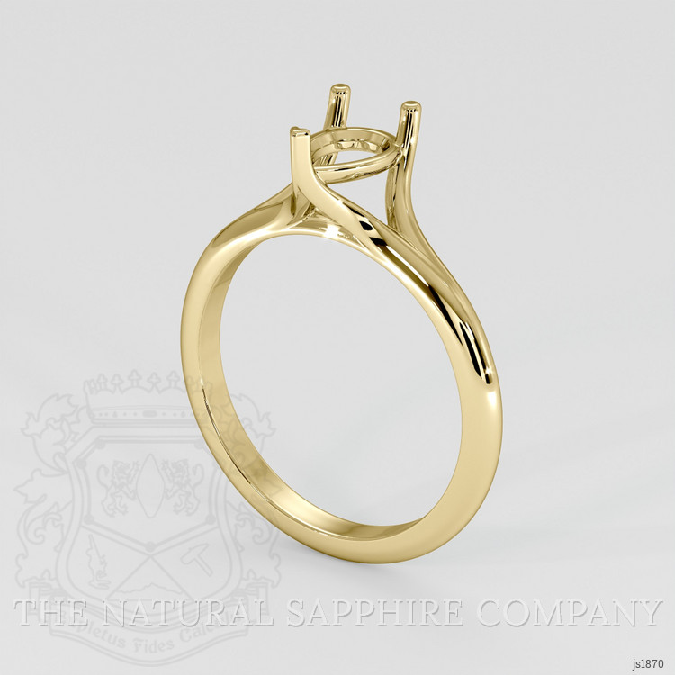 18K Yellow Gold Solitaire Ring Setting
