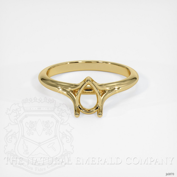 18K Yellow Gold Solitaire Ring Setting