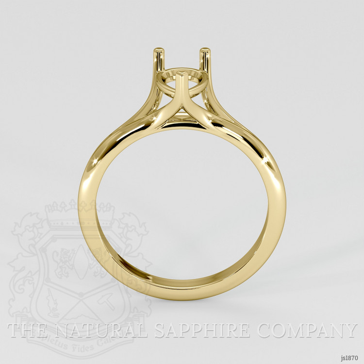18K Yellow Gold Solitaire Ring Setting