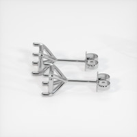 18K White Gold Studs Earring Setting Image