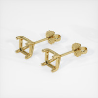 18K Yellow Gold Studs Earring Setting Video