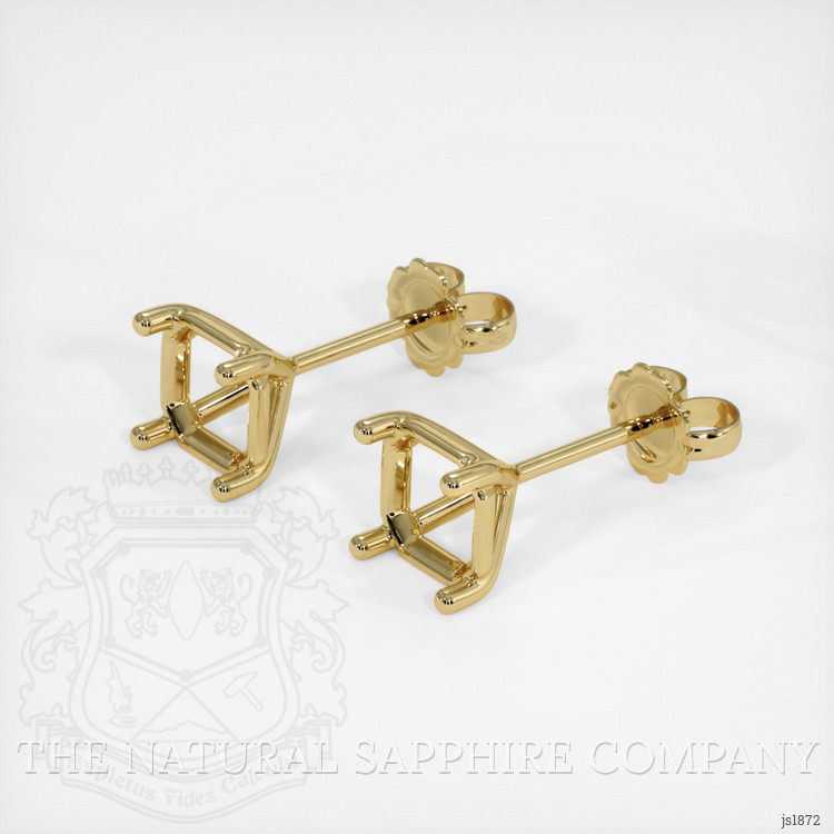 18K Yellow Gold Studs Earring Setting