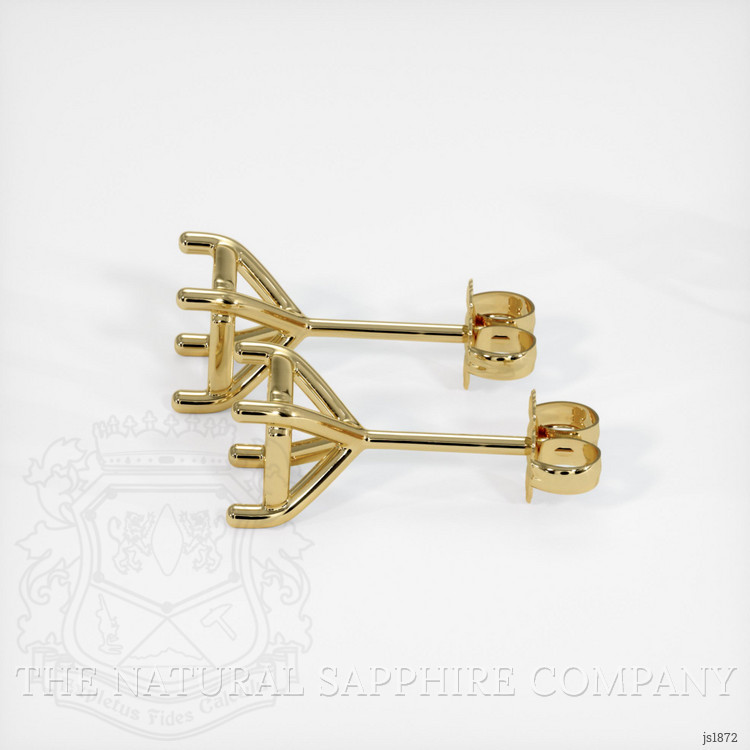 18K Yellow Gold Studs Earring Setting