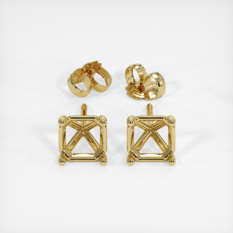 18K Yellow Gold Studs Earring Setting