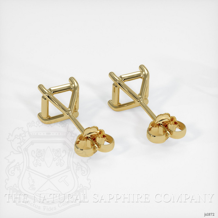 18K Yellow Gold Studs Earring Setting