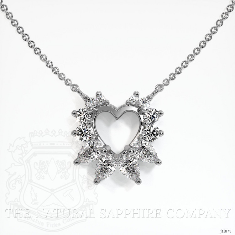 Platinum 950 Halo Pendant Setting