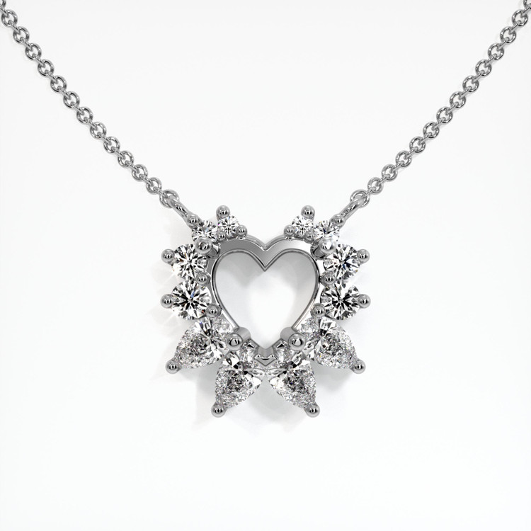 Platinum 950 Halo Pendant Setting