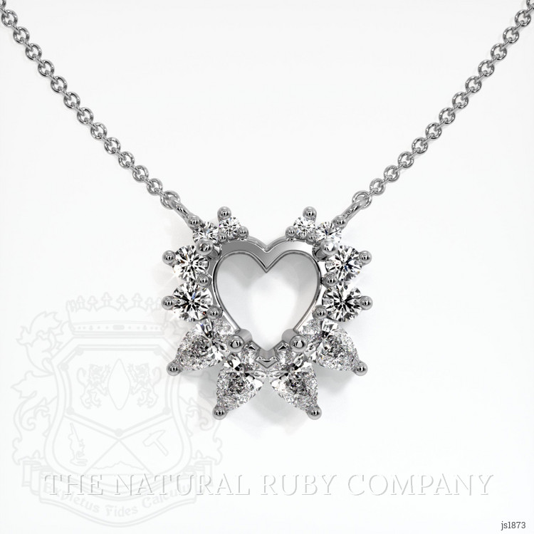 Platinum 950 Halo Pendant Setting