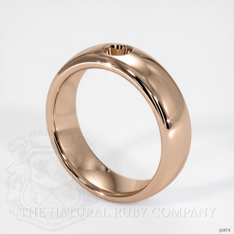 14K Rose Gold Vedic Ring Setting