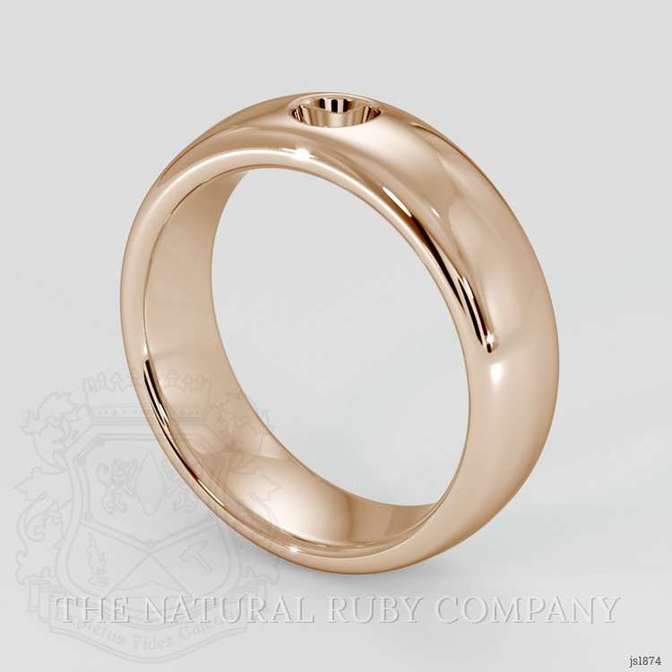 14K Rose Gold Vedic Ring Setting