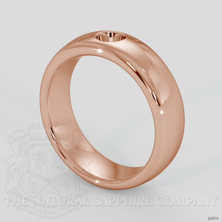 14K Rose Gold Vedic Ring Setting