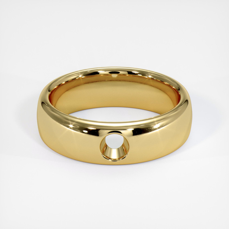 14K Yellow Gold Vedic Ring Setting