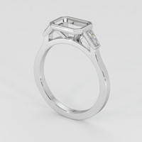 Platinum 950 Three Stone Ring Setting Video