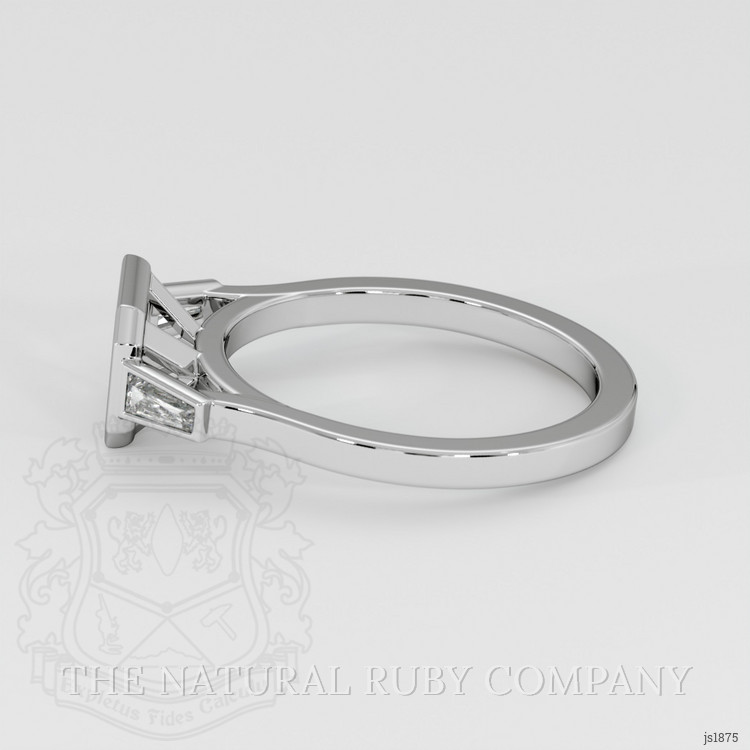 Platinum 950 Three Stone Ring Setting