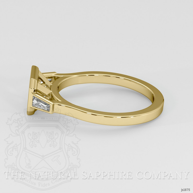 10K Yellow Gold Three Stone Ring Setting