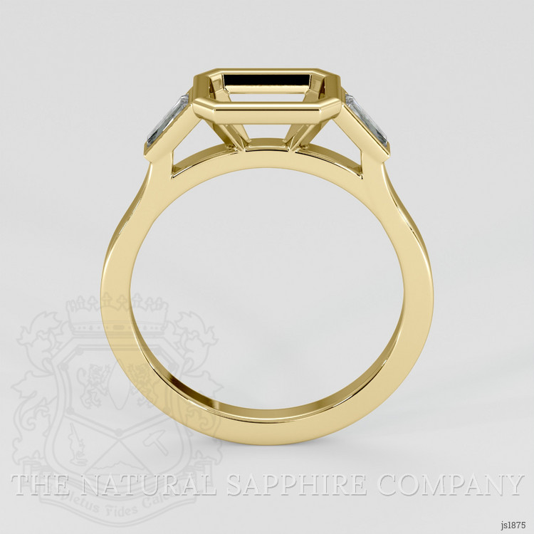 10K Yellow Gold Three Stone Ring Setting