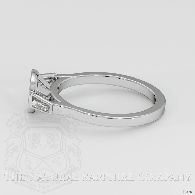 Platinum 950 Three Stone Ring Setting