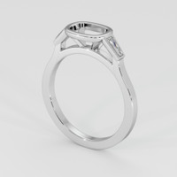 14K White Gold Three Stone Ring Setting Video