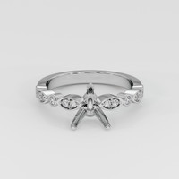 Silver Pave Ring Setting Image