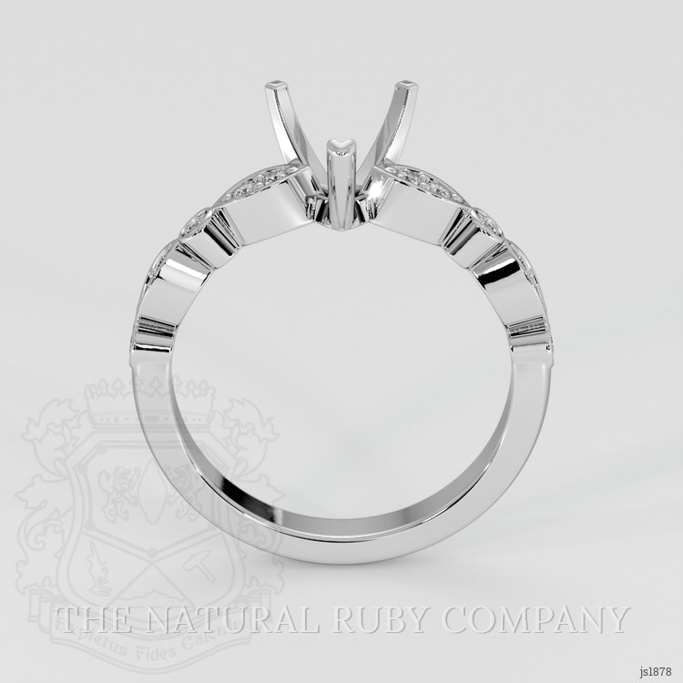Silver Pave Ring Setting