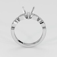 10K White Gold Pave Ring Setting Image