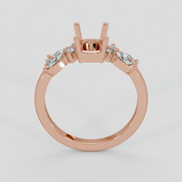 14K Rose Gold Accent Stones Ring Setting Image