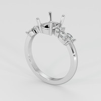 10K White Gold Accent Stones Ring Setting Video
