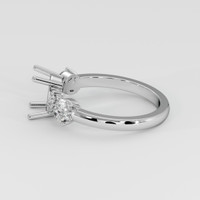 10K White Gold Accent Stones Ring Setting Image