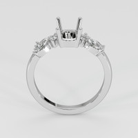 10K White Gold Accent Stones Ring Setting Image