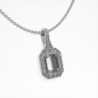 Platinum 950 Pave Pendant Setting Image