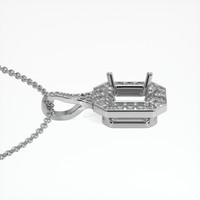 Platinum 950 Pave Pendant Setting Image