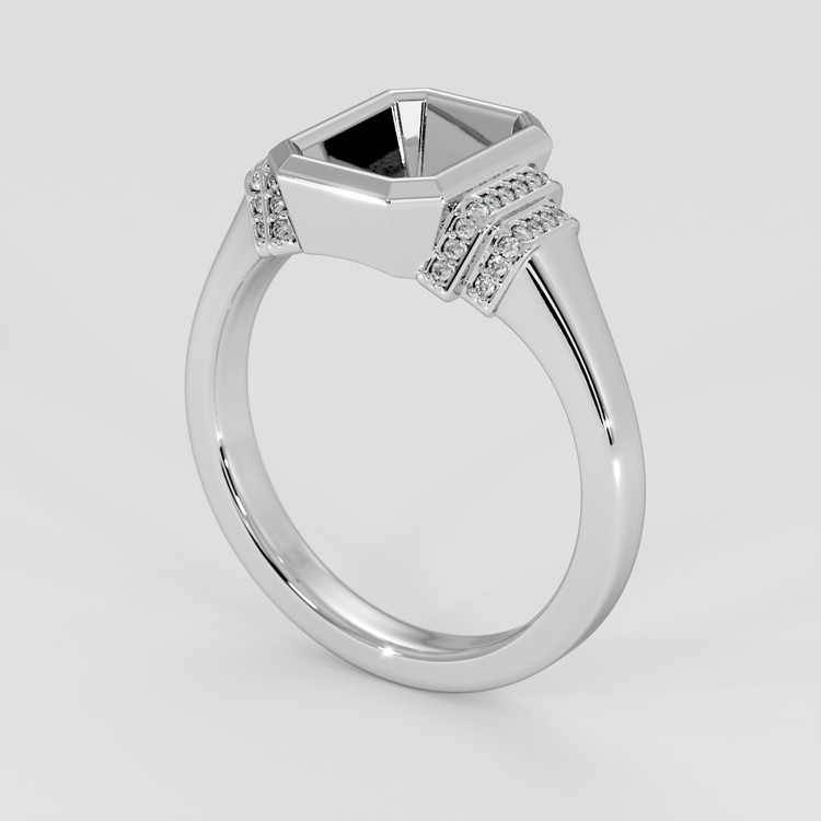 Platinum 950 Pave Ring Setting