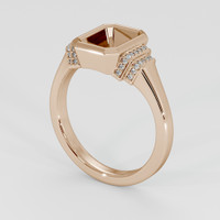 14K Rose Gold Pave Ring Setting Video