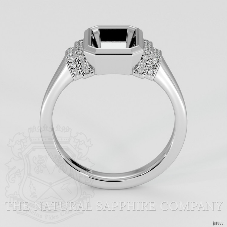 Silver Pave Ring Setting