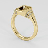 10K Yellow Gold Pave Ring Setting Video