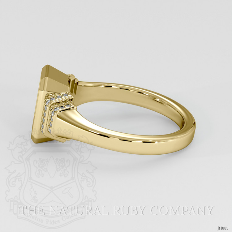 14K Yellow Gold Pave Ring Setting