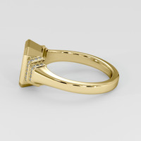 18K Yellow Gold Pave Ring Setting Image