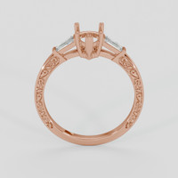 18K Rose Gold Antique Style Ring Setting Image