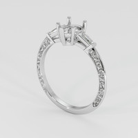 10K White Gold Antique Style Ring Setting Video