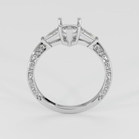 14K White Gold Antique Style Ring Setting Image